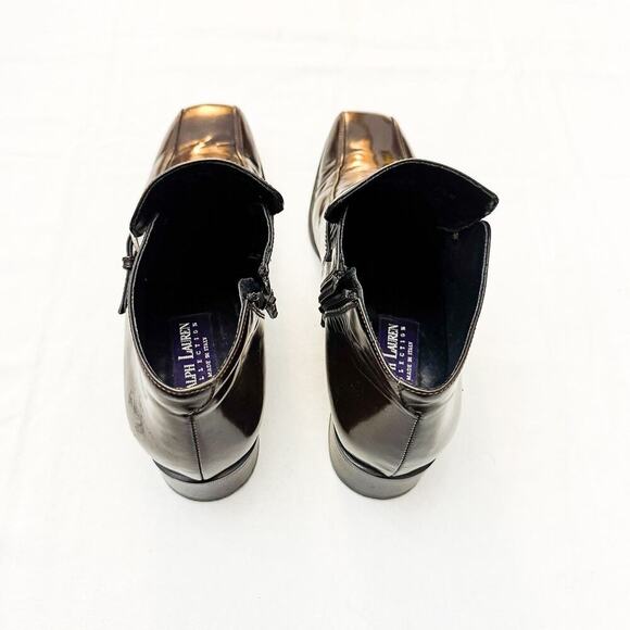 Ralph Lauren Collection Chocolate Brown Bootie Purple Label 1205610 Size 7.5 - Picture 2 of 7